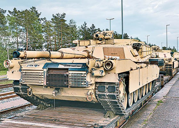 美國M1阿布拉姆斯主戰坦克將運抵烏克蘭。