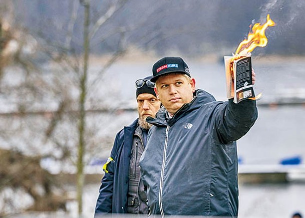 瑞典多次有人公開焚燒可蘭經。（Getty Images圖片）