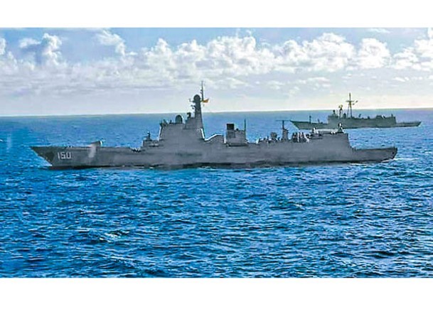 解放軍軍艦近期頻頻在台海周邊航行。