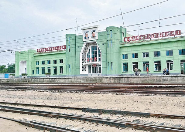 圖們江火車站位於北韓邊境城市羅先。 （Getty Images圖片）