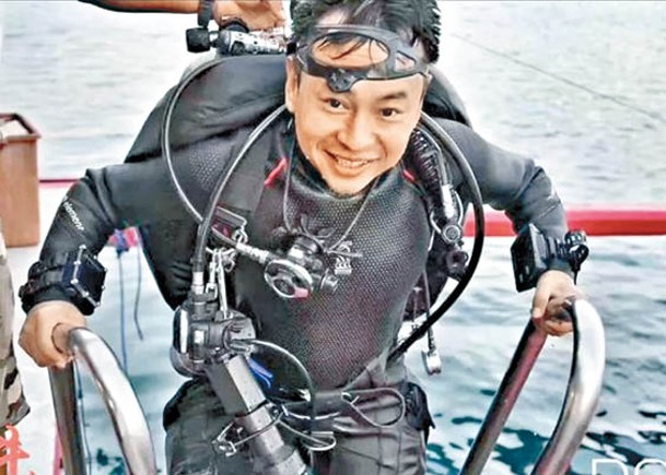 韓頲是知名洞穴潛水探險家。