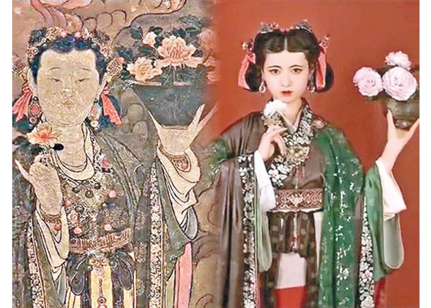南京女參考壁畫  復刻漢服