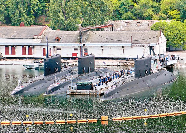 黑海艦隊潛艇駐守塞瓦斯托波爾。