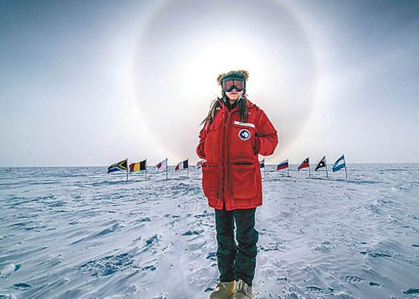 遠藤經常在南極看到不同天文現象。