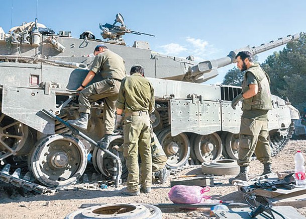 主戰坦克是以色列發動地面攻勢的重要武器。（Getty Images圖片）