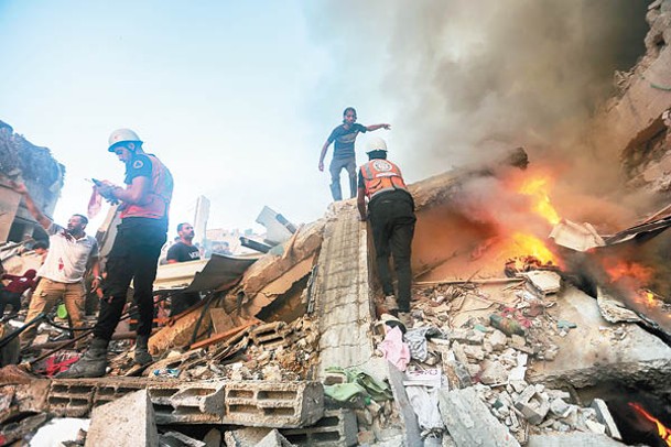 加薩持續受到以色列轟炸。（Getty Images圖片）
