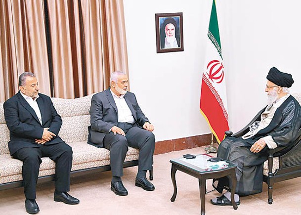 伊朗精神領袖  接見哈馬斯高層送支持