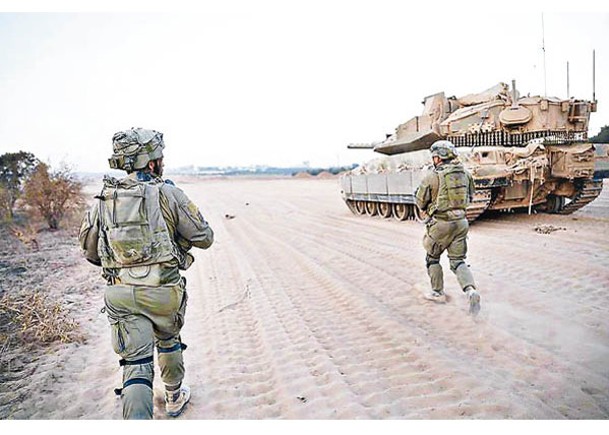 以色列地面部隊深入加薩地帶北部地區。