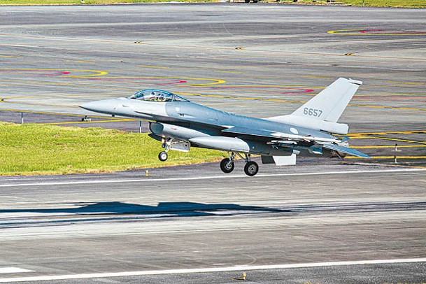 美國向台灣出售F16戰機。（Getty Images圖片）