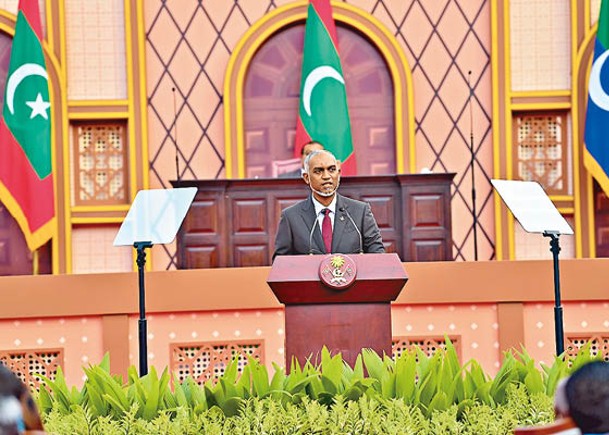 馬爾代夫總統  要求印度撤軍