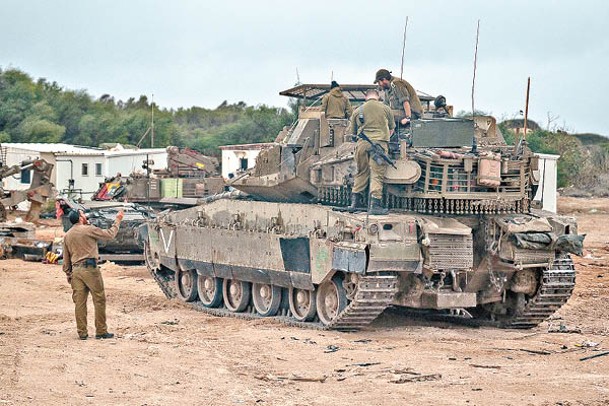 以色列在南部地區集結大批兵力。（Getty Images圖片）