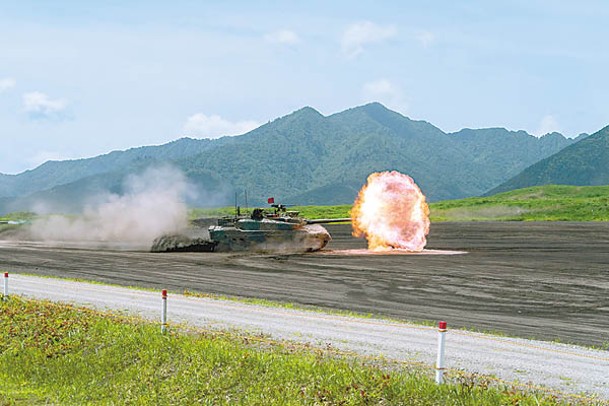 日本自衞隊頻頻在靜岡縣御殿場演習。（Getty Images圖片）