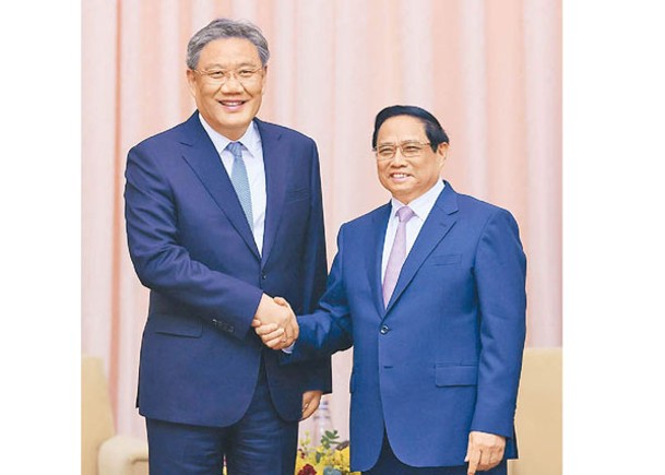 越南總理晤王文濤  推動鐵路互通經貿發展