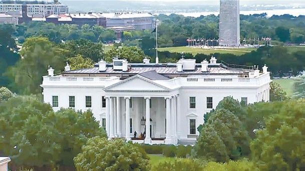 衞星圖片包括美國白宮。