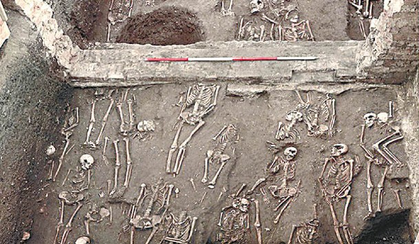 考古學家對多具劍橋出土骸骨展開研究。