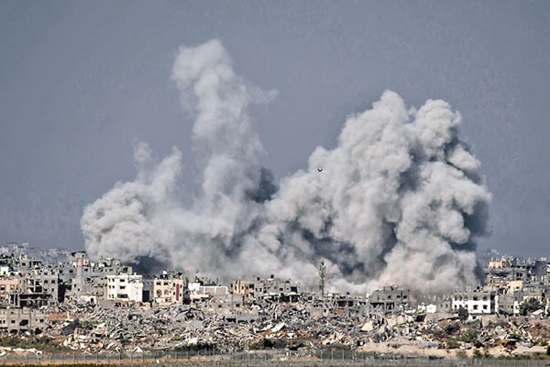 以色列持續轟炸加薩地帶。（Getty Images圖片）
