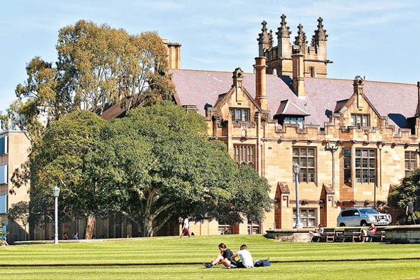 澳洲或將減少國際學生；圖為悉尼大學。（Getty Images圖片）