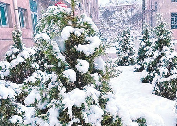 陝西省以往曾經出現暴雪。