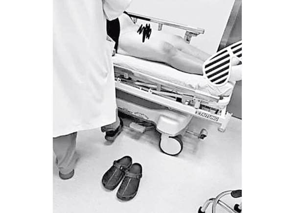 洪男在社交平台自稱是醫生，並貼出在醫院偷拍患者的私密照片。