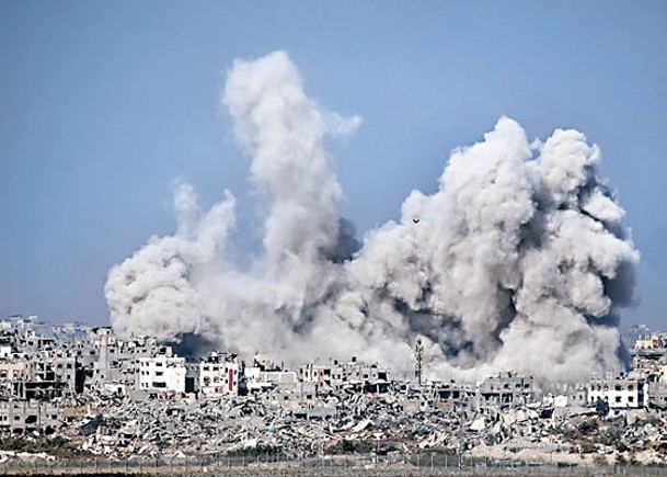 美媒指以色列對加薩使用大量非導引炸彈。