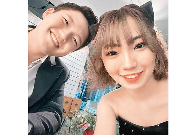 許佳玲生前與男友劉宇揚合照。