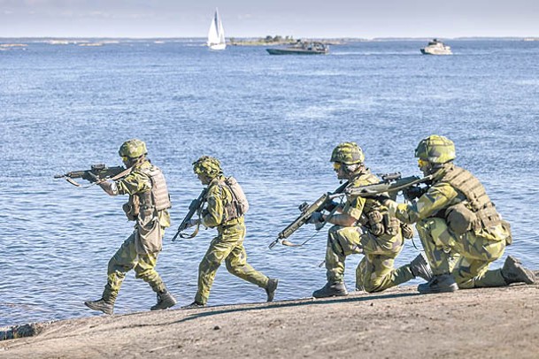瑞典與芬蘭軍隊過去曾參與北約軍演。（Getty Images圖片）
