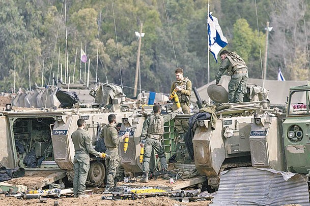 以軍在加薩戰鬥。（Getty Images圖片）