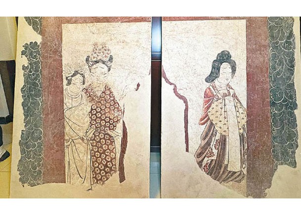 壁畫揭示唐朝中層貴族家居生活景象。（中新社圖片）