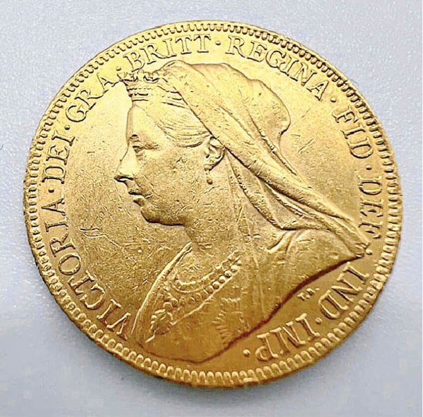 金幣包括維多利亞女王時期所鑄造。