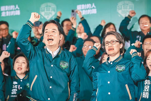 賴清德（左）與蕭美琴（右）分別成為下任台灣總統及副總統。（Getty Images圖片）
