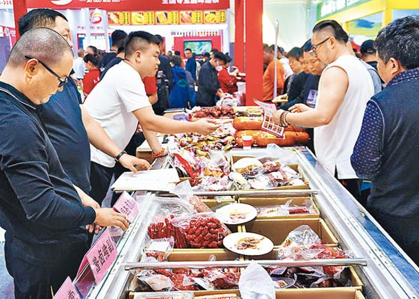河南鄭州舉行預製食材博覽會。（中新社圖片）