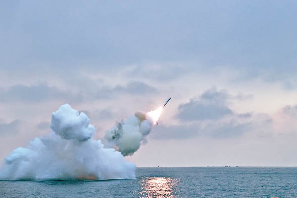 北韓試射火箭矢-3-31戰略巡航導彈。