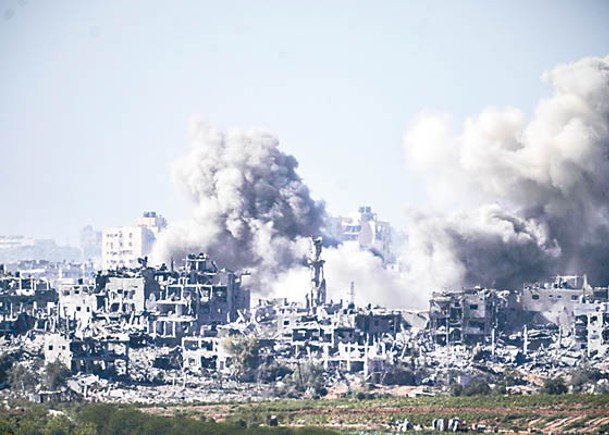 以色列對加薩地帶北部地區發動空襲。（Getty Images圖片）
