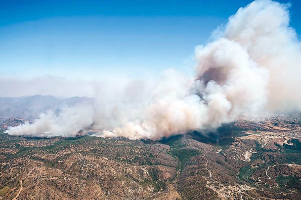 智利山火繼續蔓延。