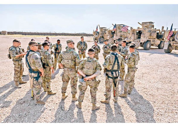 美國在敍利亞駐軍，士兵多次受襲。（Getty Images圖片）