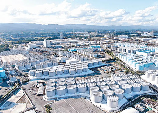 福島第一核電站存放大量核污水。
