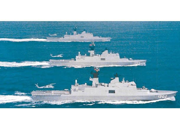 台灣升級康定級護衞艦。
