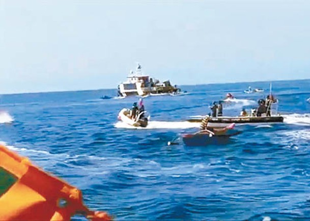 中菲兩國近期在南海發生主權糾紛，兩國船隻出現對峙。