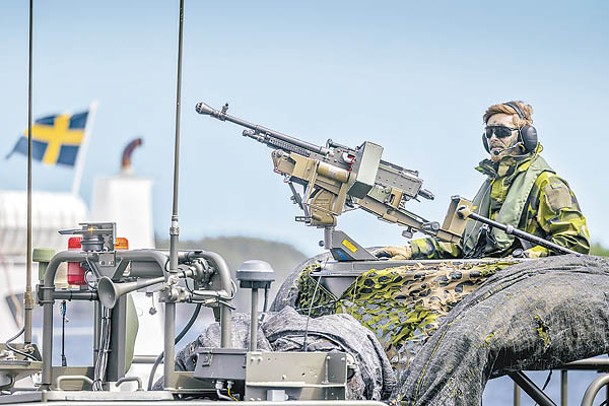 瑞典士兵參與北約波羅的海行動軍事演習。（Getty Images圖片）