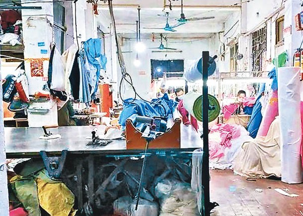 圖為廣州康鷺片區一間製衣工場。