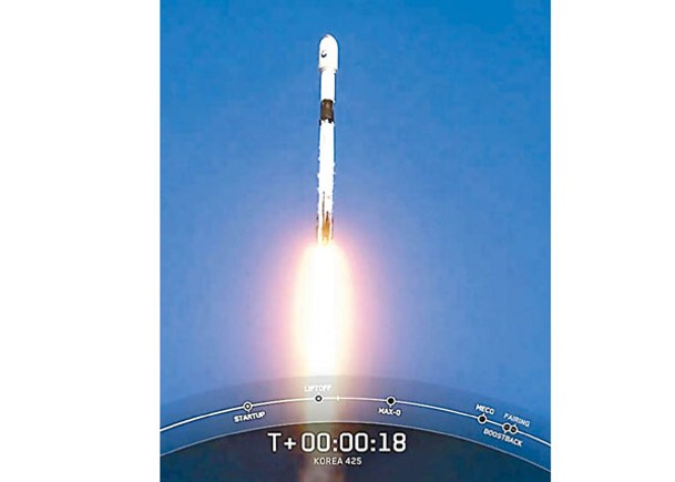 「偵察衞星1號」成功由火箭送入預定軌道。