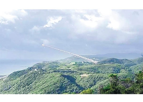 台灣軍方多次在九鵬基地試射導彈。（中時電子報圖片）