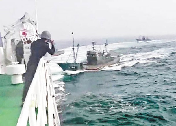 中韓兩國海上糾紛加劇。