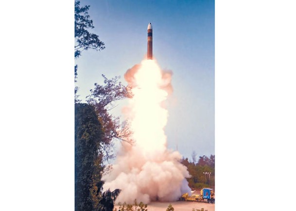 印度核懾華姿態強硬  試射多彈頭洲際導彈