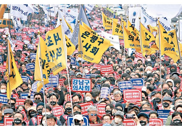 南韓醫生工潮未息。（Getty Images圖片）