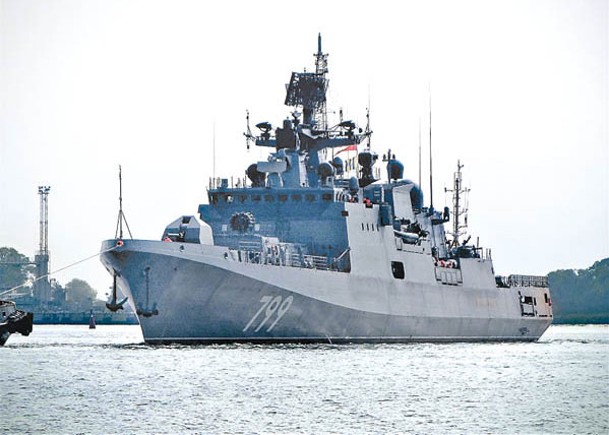 印度將接收兩俄製護衞艦