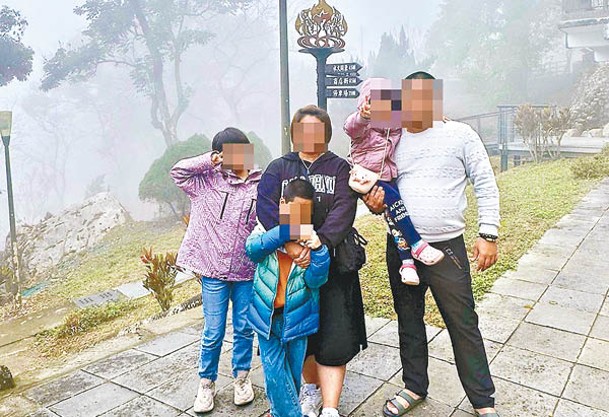 游姓一家5口前往太魯閣砂卡礑步道遊玩，詎料遇上地震。