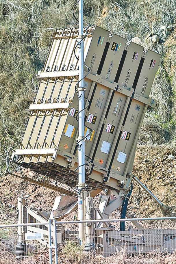 以色列在境內多地部署鐵穹防空系統。（Getty Images圖片）