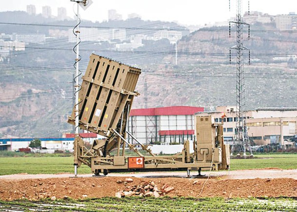 以色列部署鐵穹防空系統應對來襲火箭。（Getty Images圖片）