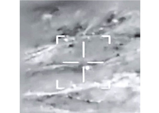 以色列戰機發現伊朗無人機。
